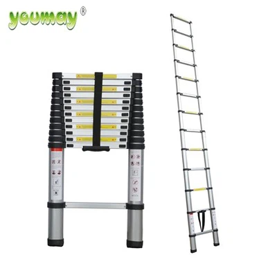 Escada telescópica de extensão de alumínio